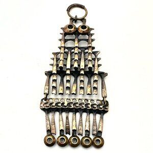 Vintage Pentti Sarpaneva Pendant Bronze Owl Finland Nordic Finnish 70s